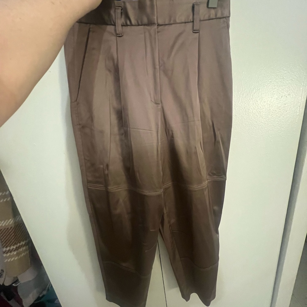 Aritzia Babaton High Waist Satin Pants
